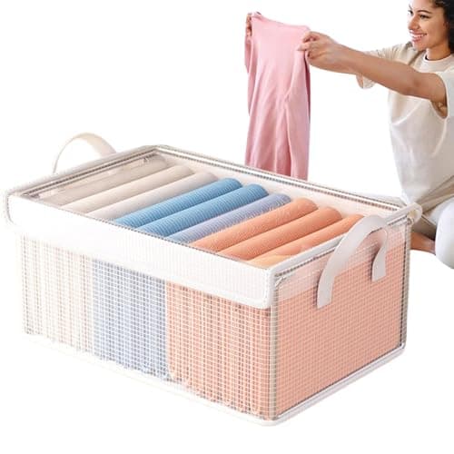Storage Baskets for Shelves Closet Organizer Stackable Boxes
