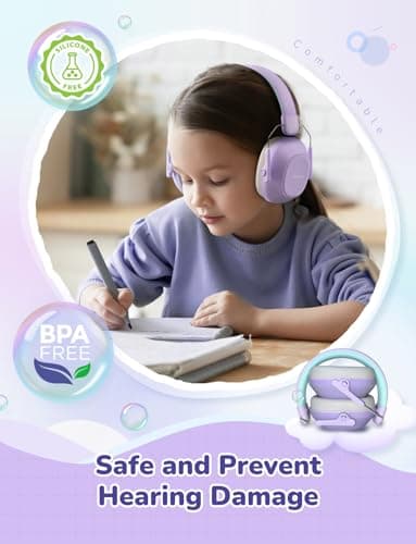 iClever EM01 Ear Defenders Children SNR 29dB for Autism&Concentration Aid — view 3
