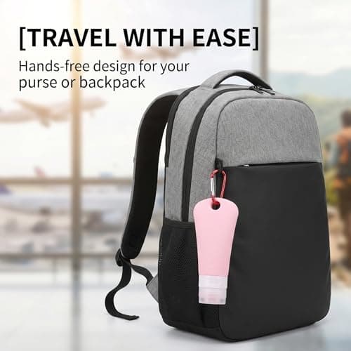 Yardwe Travel Bottles 4 Pack Refillable Liquid Bottles with Hooks Silicone Travel Bottles for Toiletries Lotion Dispenser Containers for Shampoo Shower Gel Camping Backpack — view 4