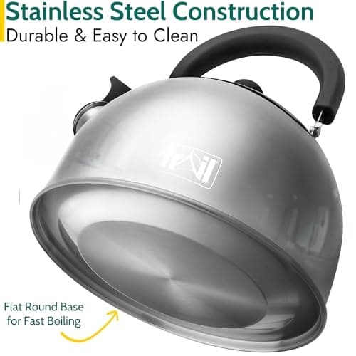 Trail Whistling Camping Kettle, 2L, Silver — view 3