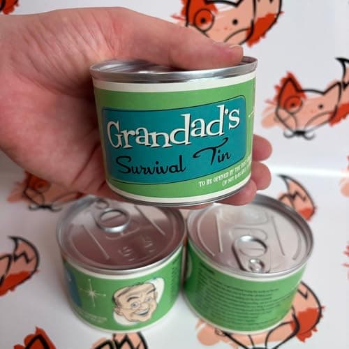 Father Fox - Retro Style Gift For Grandad - Novelty Survival Tin, Kit - Grandad's Birthday, Grandfather — view 3