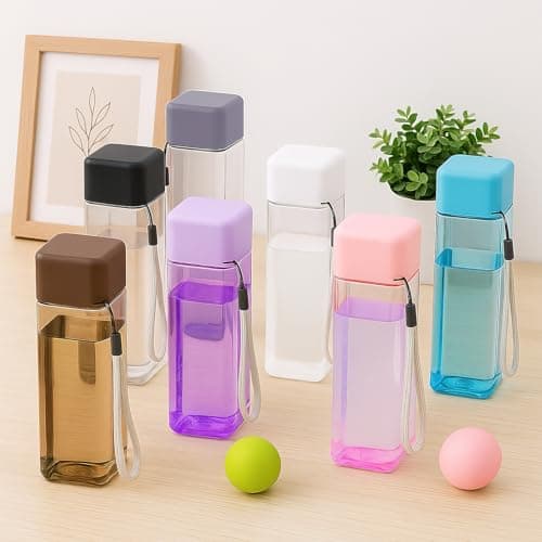 24 Bulk Water Bottles and Sports Bottles, 500ml Plastic Bottles with Straps — view 4