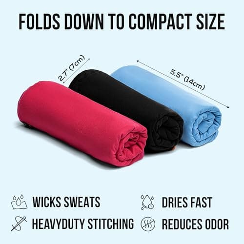 illusion Microfibre Gym Towel for Active Sport 40x80cm, Sweat Towel for Gym — view 3