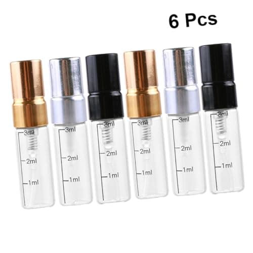 Glass Spray Bottles 3ml 6 Pack Mini Refillable with Scale for Makeup Travel — view 6