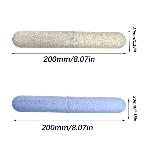 CCLKHY 2 Pcs Toothbrush Case, Toothbrush Travel Case Cover, Portable Toothbrush Storage Case, Sutiable for Home Travel Outdoor Camping Hiking Business Trip — view 2