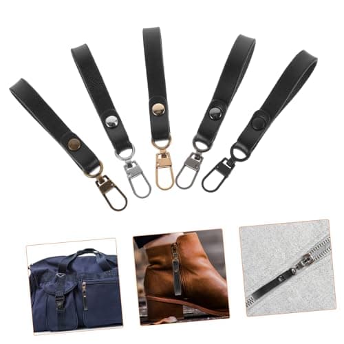 5pcs Coffee Zipper Puller Tabs Replacement Repair Kit for Backpacks — view 5