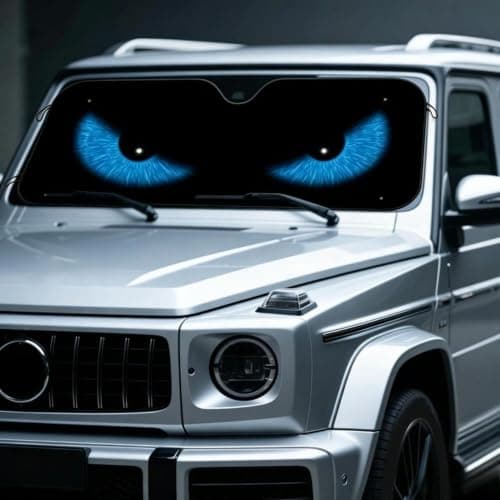 Windshield Sun Shade Evil Eye Car Glass Heat Protector Cover — view 2