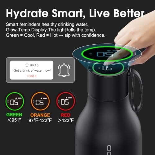 VSITOO S1 Max 33oz Insulated Stainless Steel Self-Cleaning Water Bottle — view 3