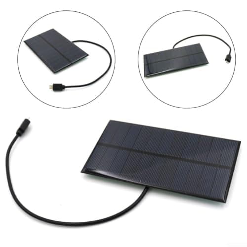 Solar Panel Charger, Portable Solar Charger Panel 5.5V 2W 330mA, Outdoor Solar Charging Board for Mobile Phones and Lights, Hiking Camping Power Bank Travel Use — view 4