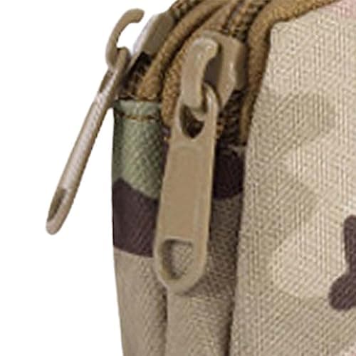 Paowsietiviity Double Layer Waterproof Coin Purse with Belt Loop,CP Camo — view 4
