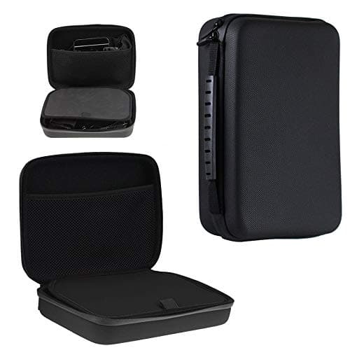 Navitech Black Rugged Headphone/Headphones Case Cover Compatible with the Audio-technica ATH-WP900