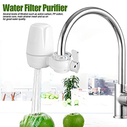 Fdit Faucet Mount Water Filter, with Washable Ceramic, Kitchen Tap — view 4