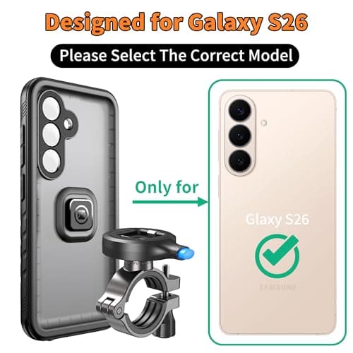 Cozycase IP68 TOP Waterproof Bike Phone Holder For Samsung Galaxy S26 — view 2