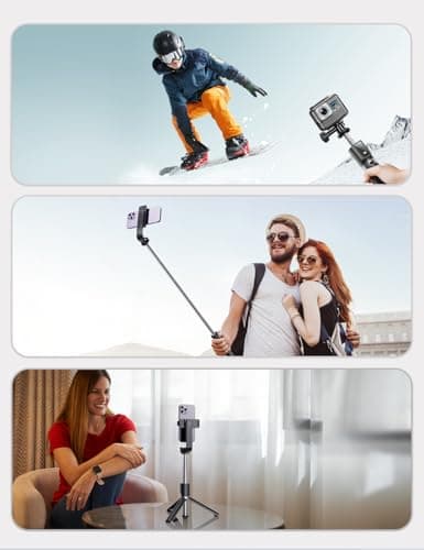 ANXRE Extendable Selfie Stick with Wireless Detachable Remote — view 6