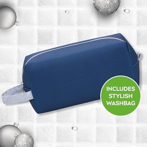 NIVEA MEN Feel Fully Sensitive Skincare Gift Set (8 Products), Includes Shower Gel, Anti-Perspirant, Face Wash, Shaving Foam, Post Shave Balm, Moisturisers, and Wash Bag — view 4