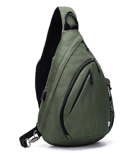 TurnWay Sling Bag Cross body Shoulder Bags with USB Charging Port