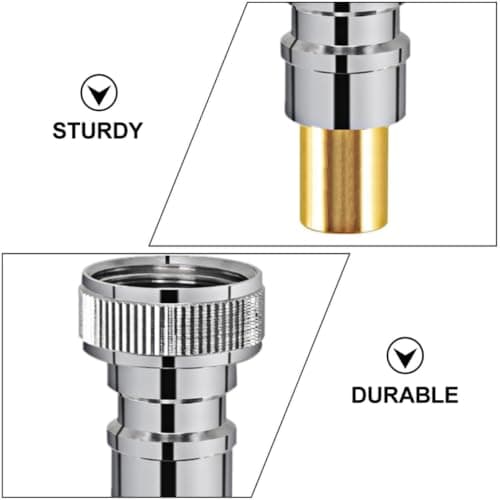 3 Pcs Washing Machine Brass Stop Valve Joint 1/2 Inch — view 3