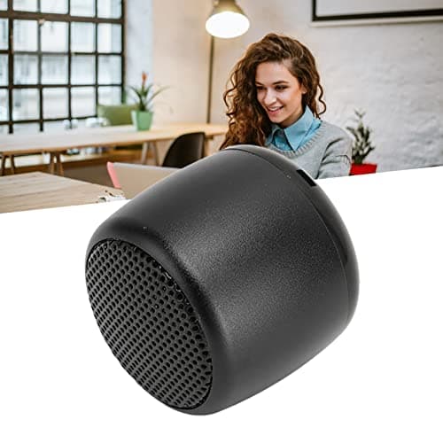 Culnflun 1 Pack Bluetooth Speaker Heavy Subwoofer Portable Wireless Speaker, Metal Compact Travel Speaker for Phone Tablet PC (Black) — view 6