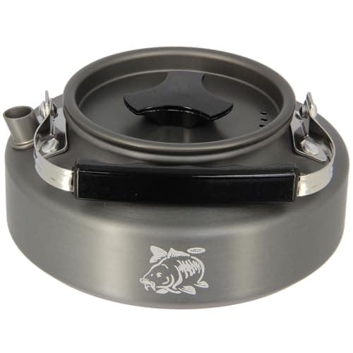 NGT 0.8L Aluminium Kettle Set – Lightweight Outdoor Camping & Fishing Kettle with Teaspoon Compact, Durable Anodised Aluminium for Bivvy, Backpack & Travel — view 3