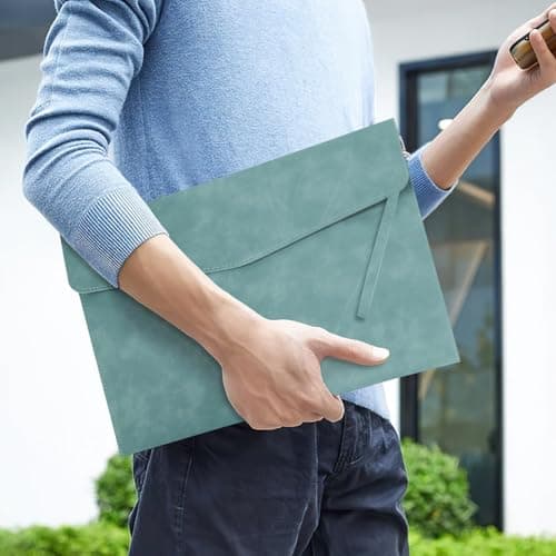 OFFCUP Envelope Documents, A4 Leather File Folder, Portable PU Document Bag — view 5