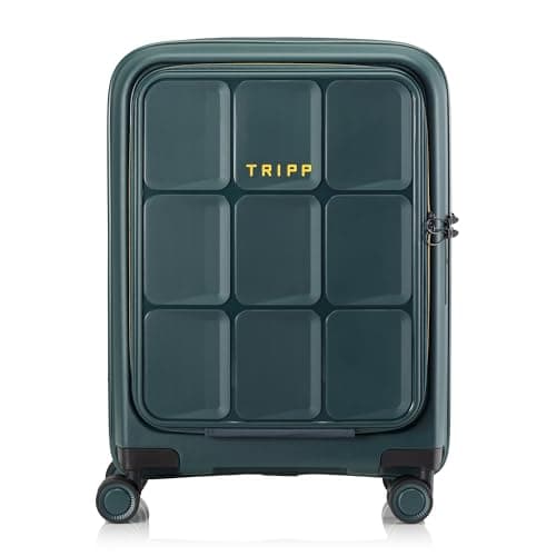 TRIPP Cruise Forest Green Front Pocket Cabin Suitcase