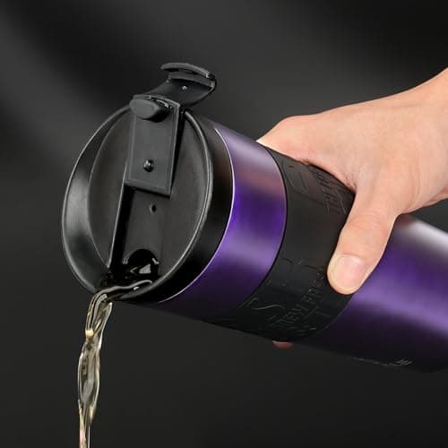 OKKLE Travel Mugs for Hot Drinks 600ml, Insulated Coffee Mug with Leakproof Lid BPA-Free Coffee Travel Mug, Vacuum Insulation Stainless Steel Cup for Hot and Cold Coffee and Tea — view 3