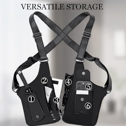Curlady Double Shoulder Armpit Bag, Hidden Anti-Theft Underarm Strap Wallet — view 3