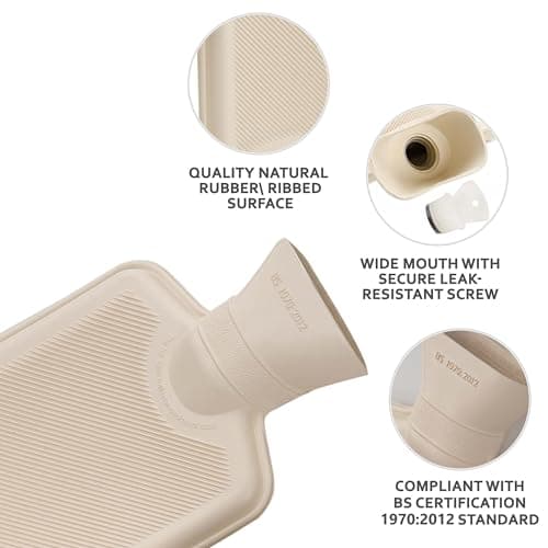 Crystals Hot Water Bottle, Foot Warmer with Cover, Soft Breathable Fabric, Winter Warmth for Men & Women, 2L Plush Heated Slippers, Feet Warmer for Cold Feet (Hot Water Bottle Slippers) — view 2