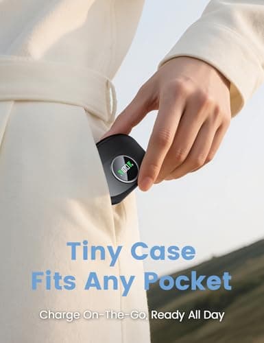 Pnitri Mini Wireless Lavalier Microphone with Charging Case for iOS/Android — view 6