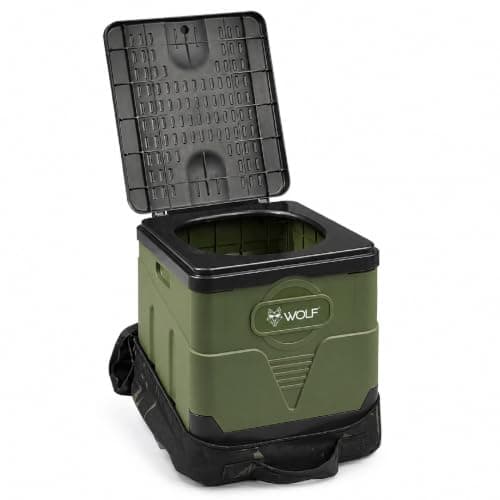 Wolf Outdoors Portable Camping Toilet | Foldable 1.3kg Travel Toilet