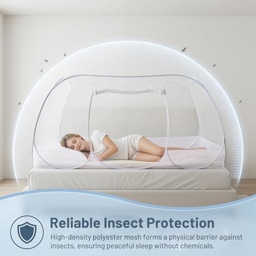 Pop Up Mosquito Net for Bed, Ultra Lightweight,190 x 90 x 90 cm — view 4