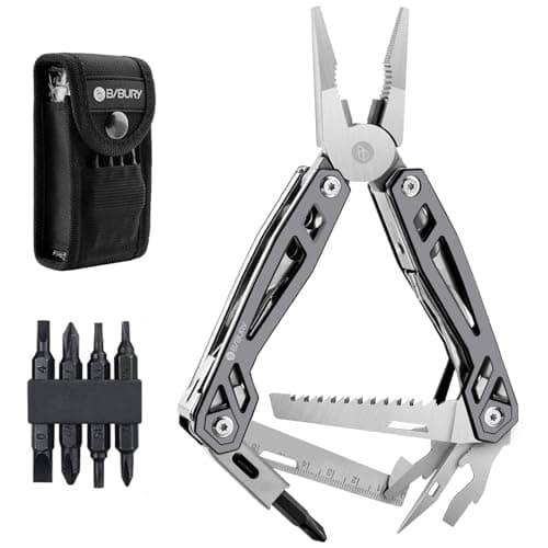 BIBURY Multitools, Titanium Plating 21 in 1 Multi-Purpose Pocket Pliers