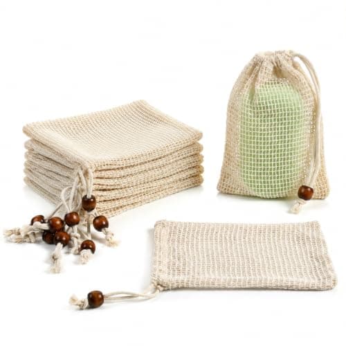 6 Pcs Soap Bag for Shower, Sisal Soap Bag