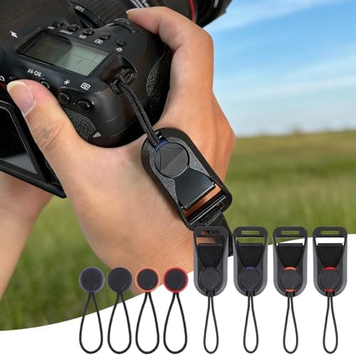 ZoeWei Camera Strap Quick Release Buckles, 8 Pack Camera Neck Shoulder Strap Quick Release Loops Clips with 4 Additional Connectors Compatible for DSLR or Mirrorless Camera — view 6