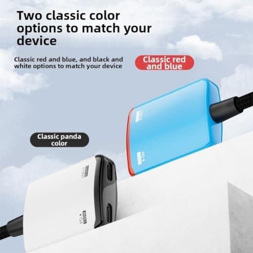 EcoLivzen AR Glasses Charging Adapter 8K@60Hz for Travel Use(Red+Blue) — view 2