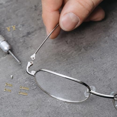 Glasses Repair Kit with Screws and Screwdriver,Glass Screw Replacement Kit — view 5