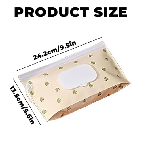 4Pcs Reusable Baby Wipes Pouches, Portable Dispenser — view 2