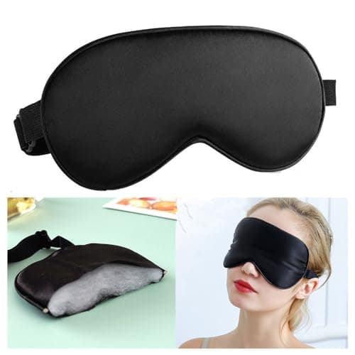 Wanfoou 6 Pack Sleep Mask, Silk Sleep Mask, Super Soft Eye Masks with Adjustable Strap, Silk Eye Cover Soft Satin Blindfold Elastic Strap Night Eyeshade Travel Nap for Women Men — view 3