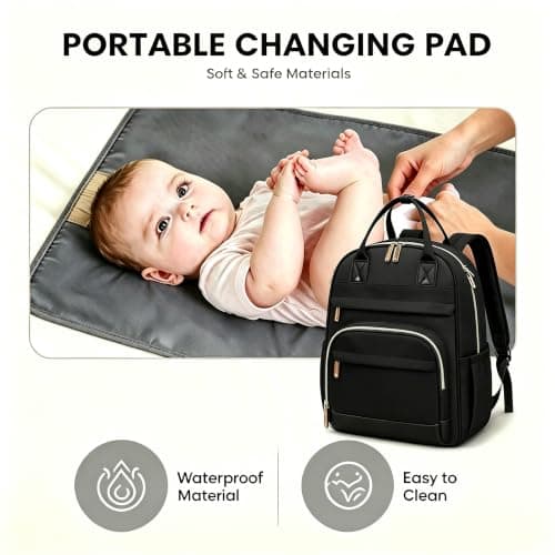TORISKY Baby Changing Bags, Large Diaper Bag Nappy Backpack for Parents — view 2