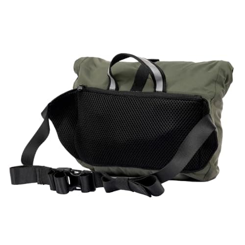 Red Original Unisex PFC-Free Waterproof Cross Body Bag - Lightweight, 100% Recycled Fabric, Practical Storage for all Weather, Walking, Boating, Cycling, Hiking, Camping, Beach (Olive Green, 7L) — view 3