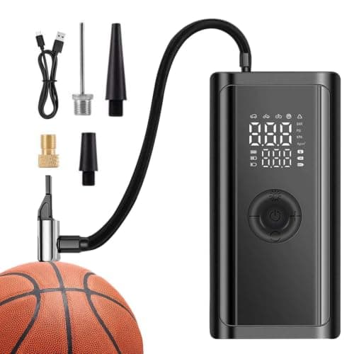 Car Air Pump for Tires Auto Shut Off Inflation Tool with SOS Light