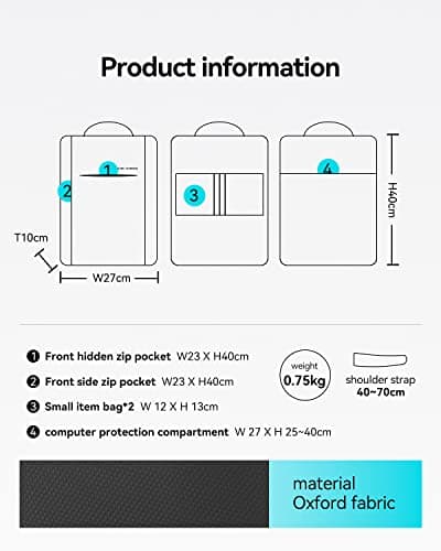 MARK RYDEN Slim 15.6 inch Laptop Backpack For Men With Laptop Compartment — view 4