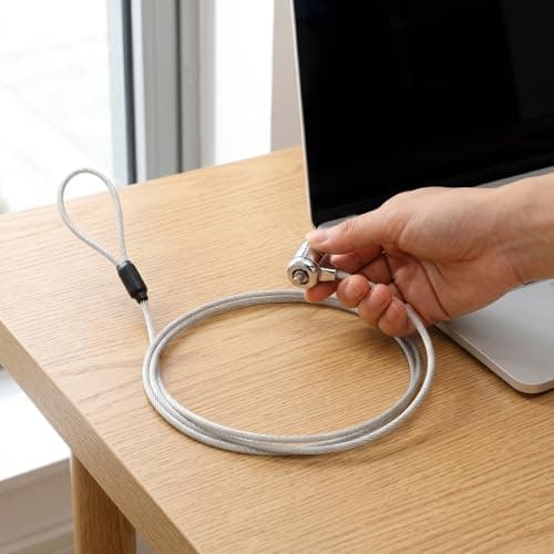 Laptop Locking Cable with Key for Projector Notebook Security — view 6