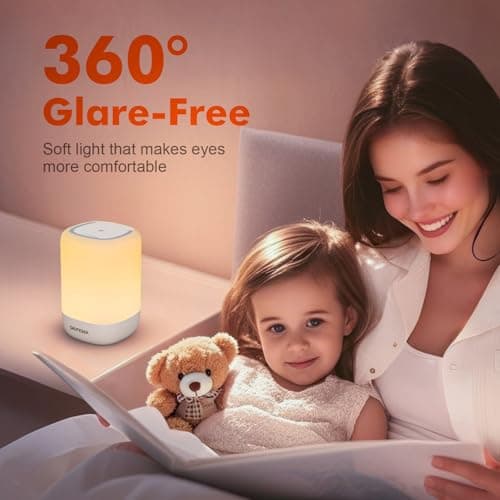 GRIFEMA LED Touch Bedside Lamp RGB Colour Changing — view 3