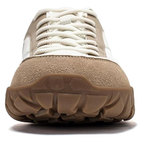 HOBIBEAR Comfortable Wide Barefoot Shoes Men Women Fashion Sneaker(Beige Khaki, UK 5.5) — view 6
