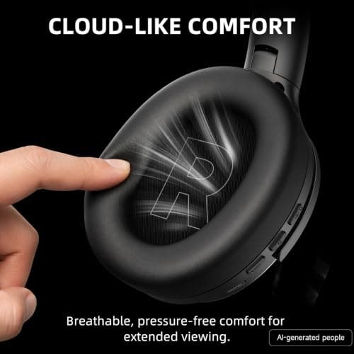 AOC Wireless Headphones for TV, TV Headphones Wireless 48Hrs Audio Playtime — view 5