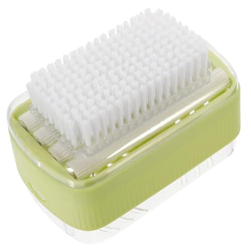 BIUDECO Travel Soap Foaming Box with Roller Brush, Pp and Abs, Creates Rich Lather, Multi-functional Soap Dish for Bathroom, Shower, Camping, Light Green