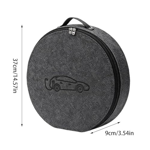 EV Charging Cable Bag - Electric Car Charger Case, Trunk Cable Organizer | Portable Waterproof Battery Lead Container, Heavy Duty Universal Vehicle Cord Storage Box for Folding Power — view 6