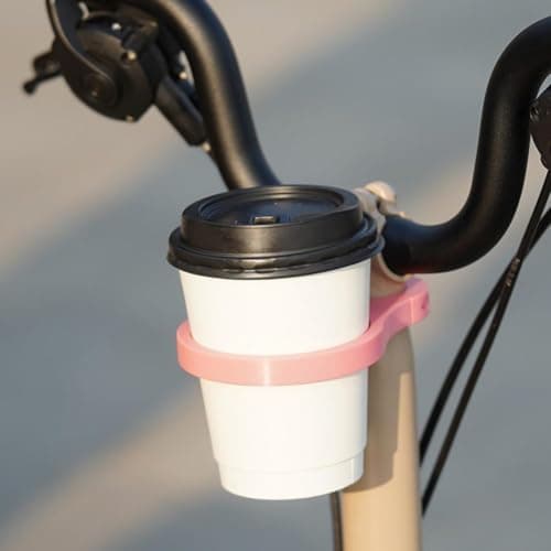 Folding Bike Travel Cup Mount, Tool-Free Quick Release Cycling Drink Holder, Lightweight 29g Bike Water Bottle Cage for Brompton, High-Strength PETG Anti-Slip Cup Holder (Black) — view 4
