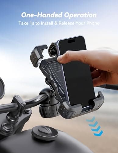 TECKNET Motorcycle Phone Mount, Bike Phone Holder For 4.7–6.8" Phones — view 3